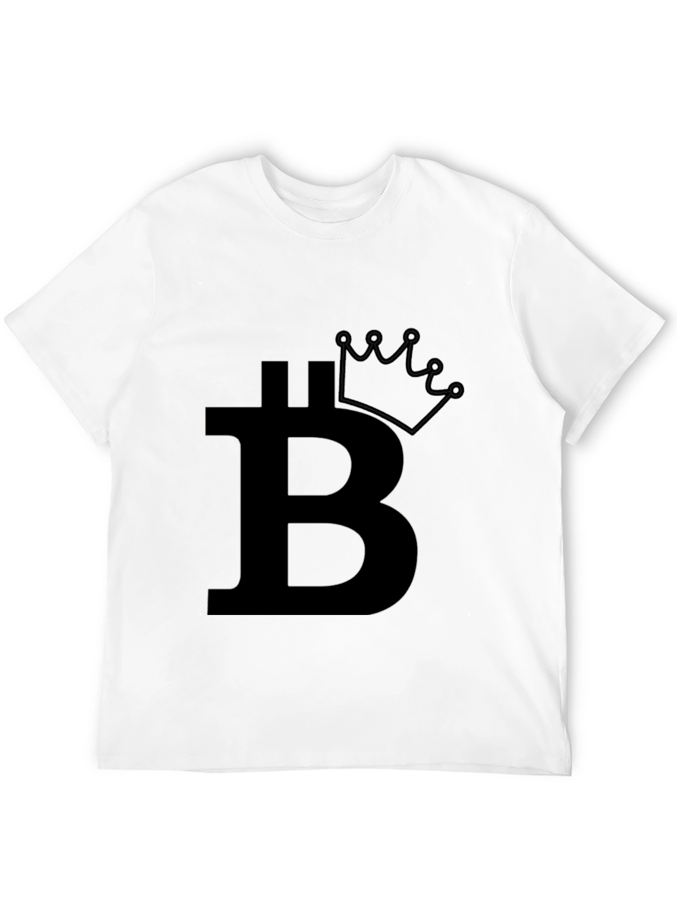 Bitcoin Crown Black T-Shirt - Crypto King