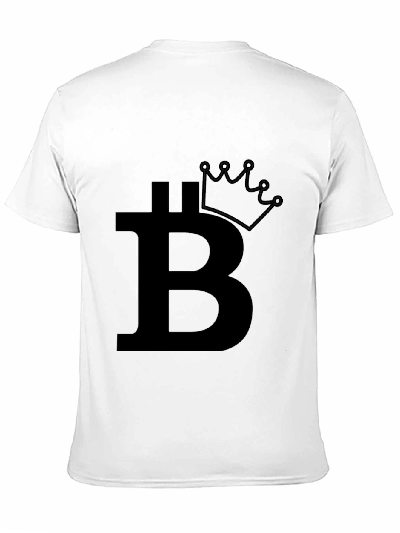 Bitcoin Crown Black T-Shirt - Crypto King
