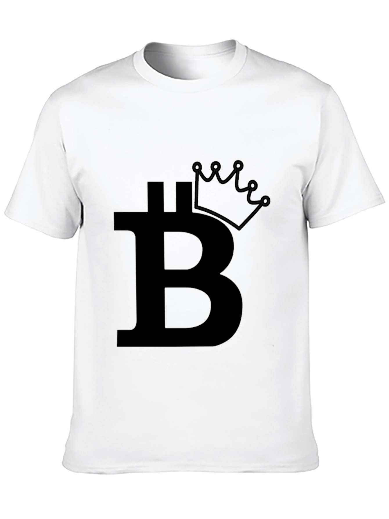 Bitcoin Crown Black T-Shirt - Crypto King
