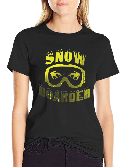 Snowboarder Graphic Tee - Black