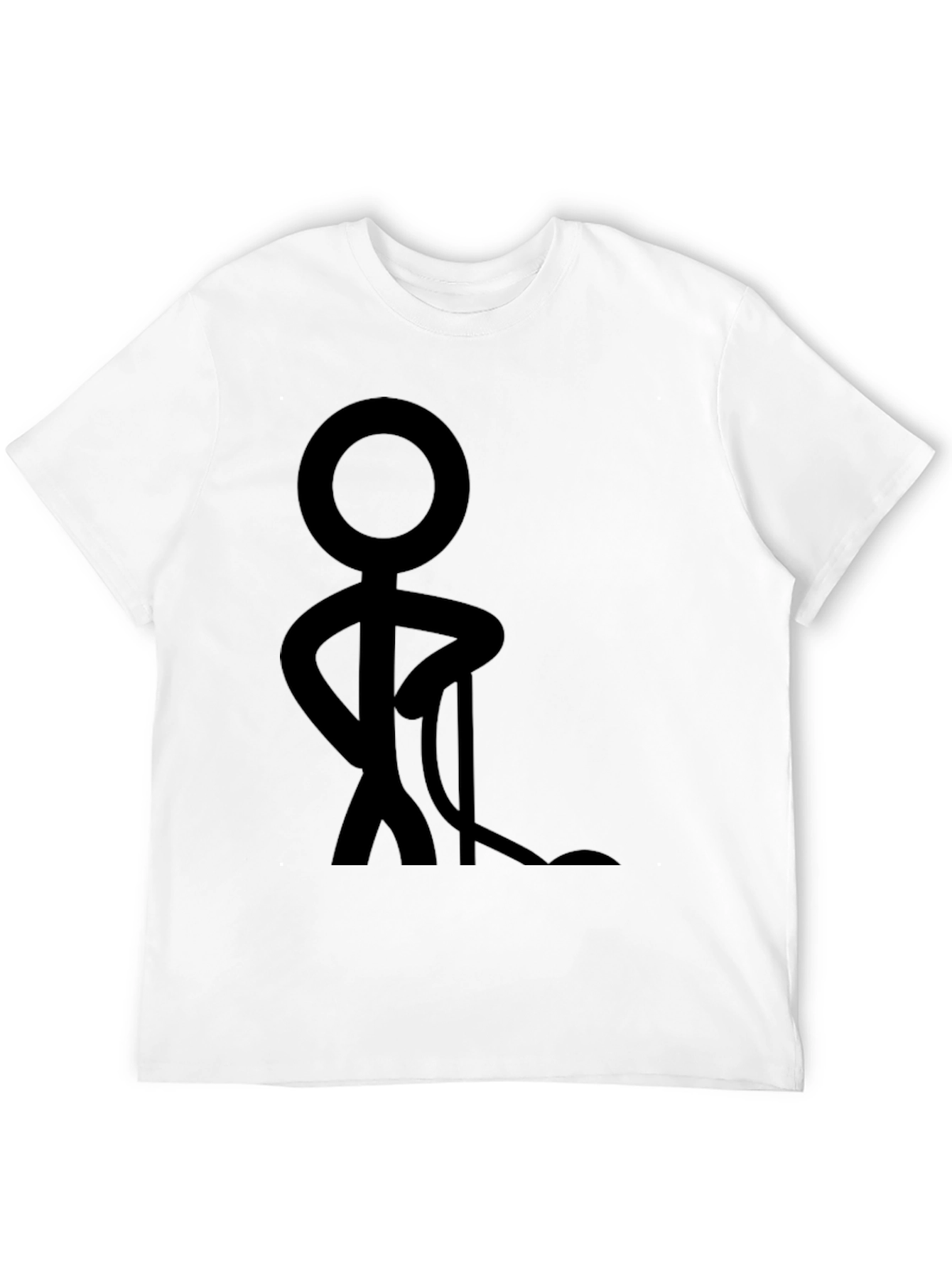 Black Stick Figure T-Shirt