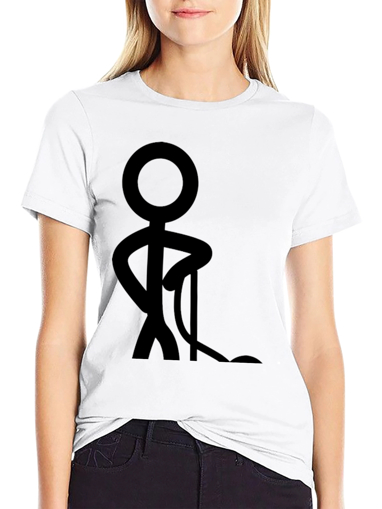 Black Stick Figure T-Shirt