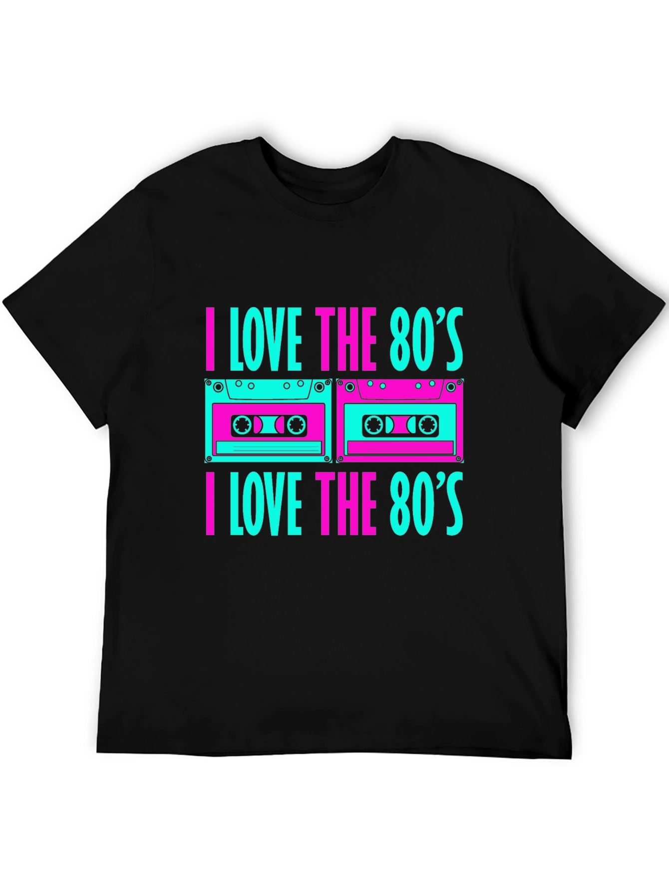 I Love the 80s Cassette Tape Graphic T-Shirt