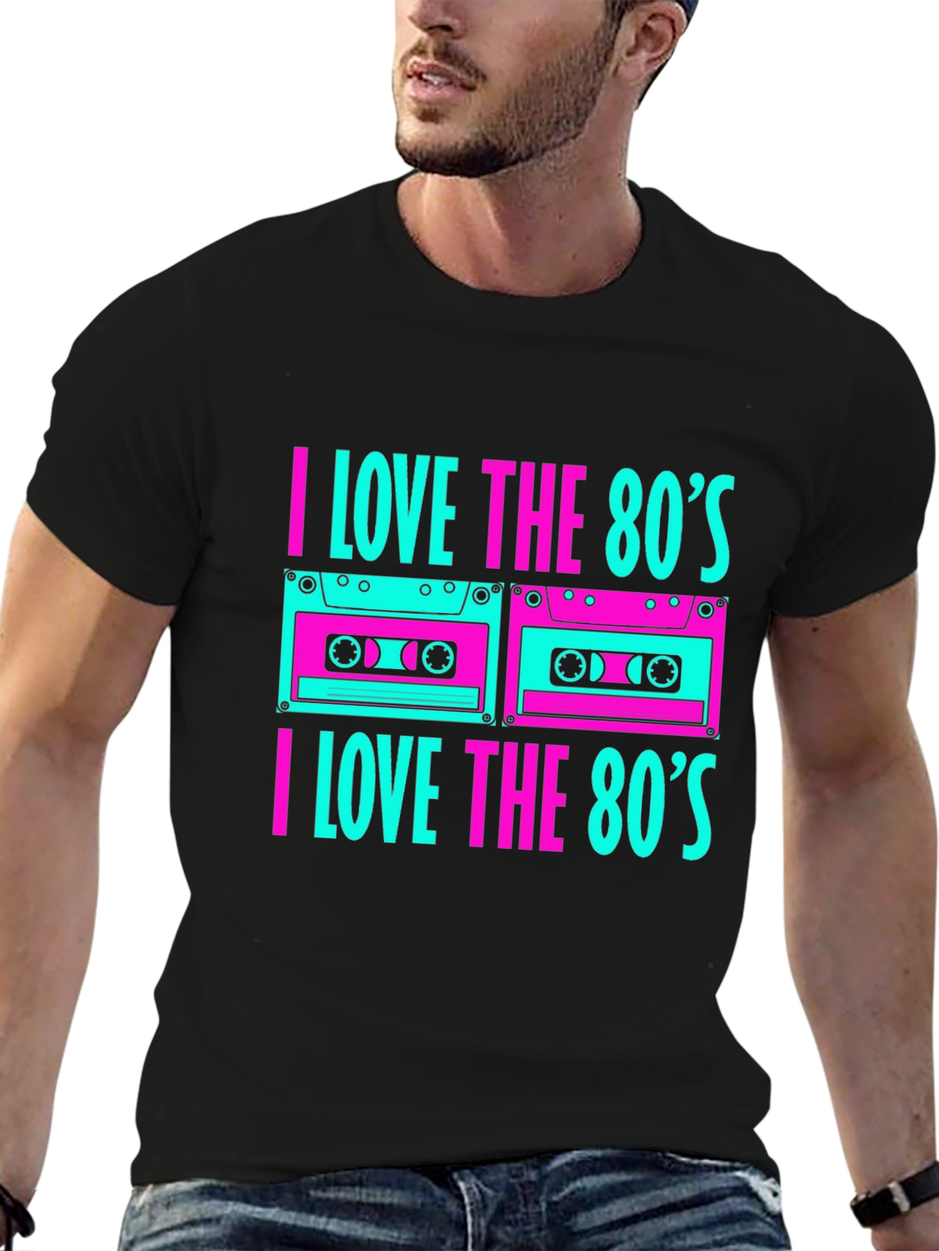 I Love the 80s Cassette Tape Graphic T-Shirt