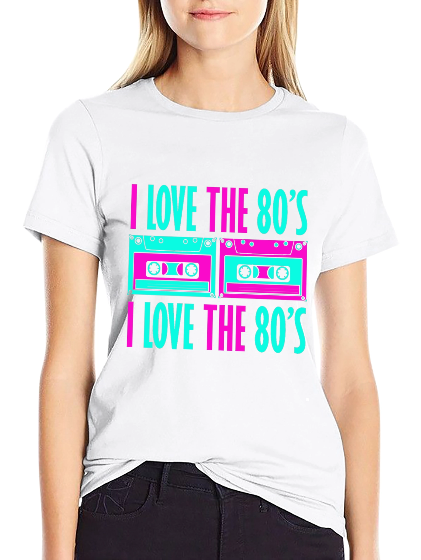 I Love the 80s Cassette Tape Graphic T-Shirt