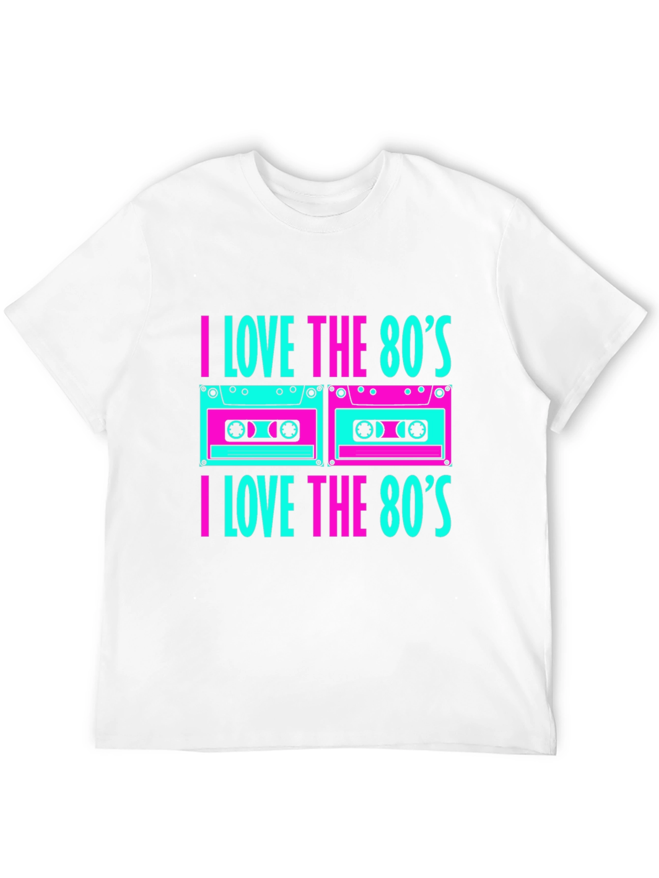 I Love the 80s Cassette Tape Graphic T-Shirt