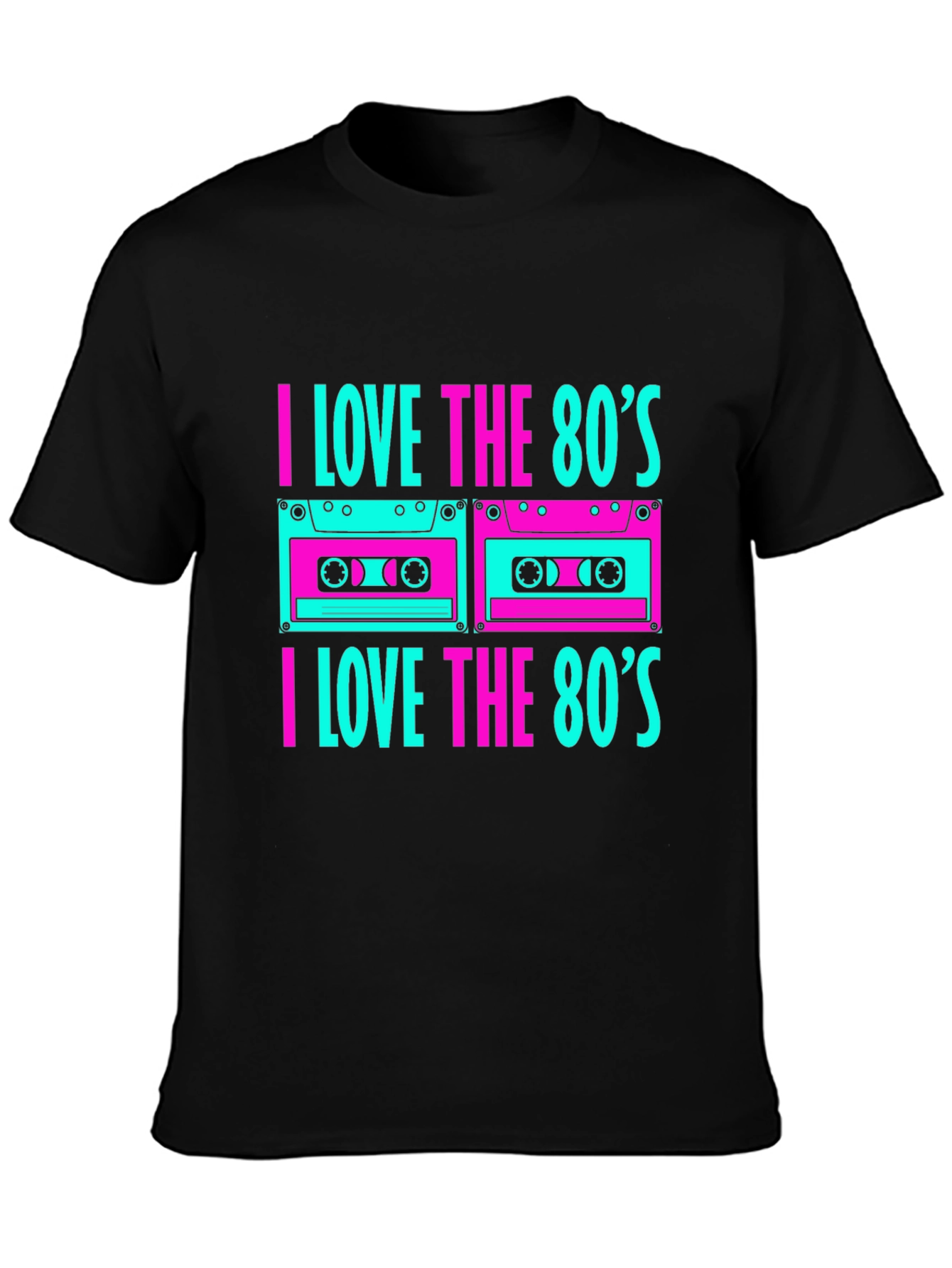 I Love the 80s Cassette Tape Graphic T-Shirt