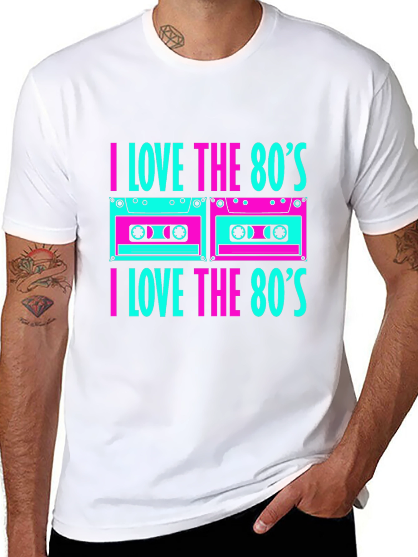 I Love the 80s Cassette Tape Graphic T-Shirt