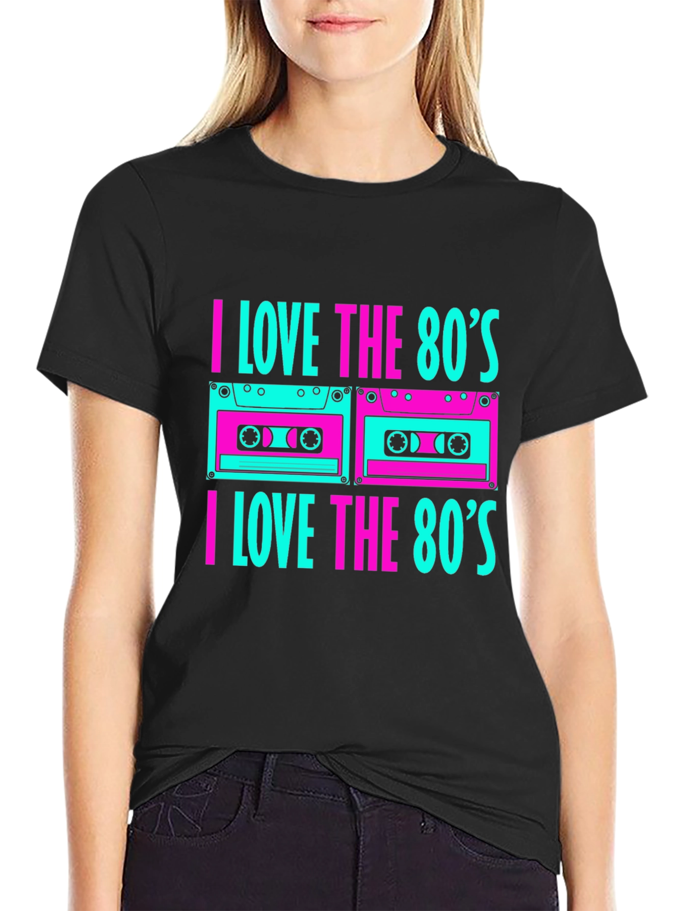 I Love the 80s Cassette Tape Graphic T-Shirt