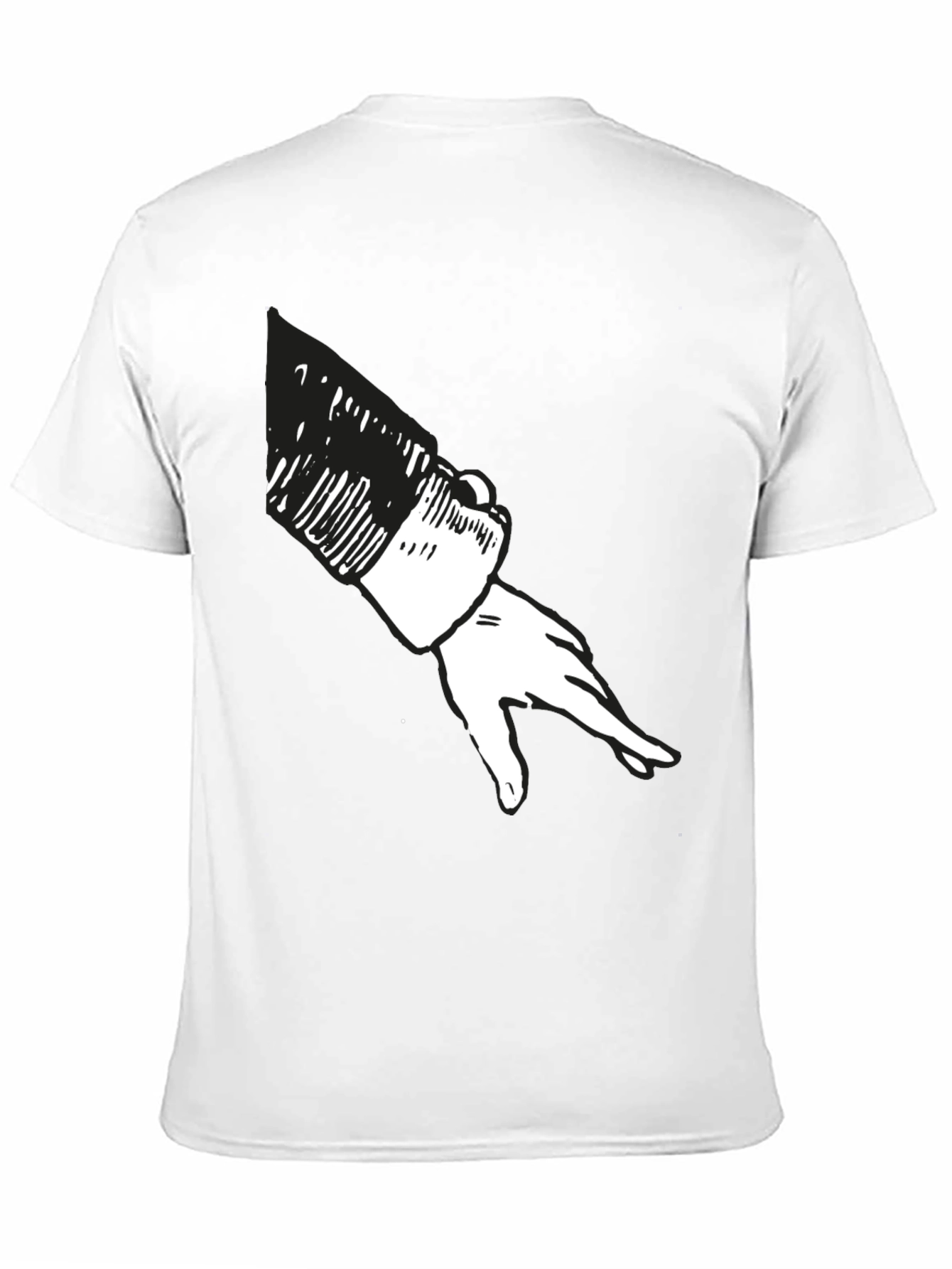 Black T-Shirt with Hand Graphic