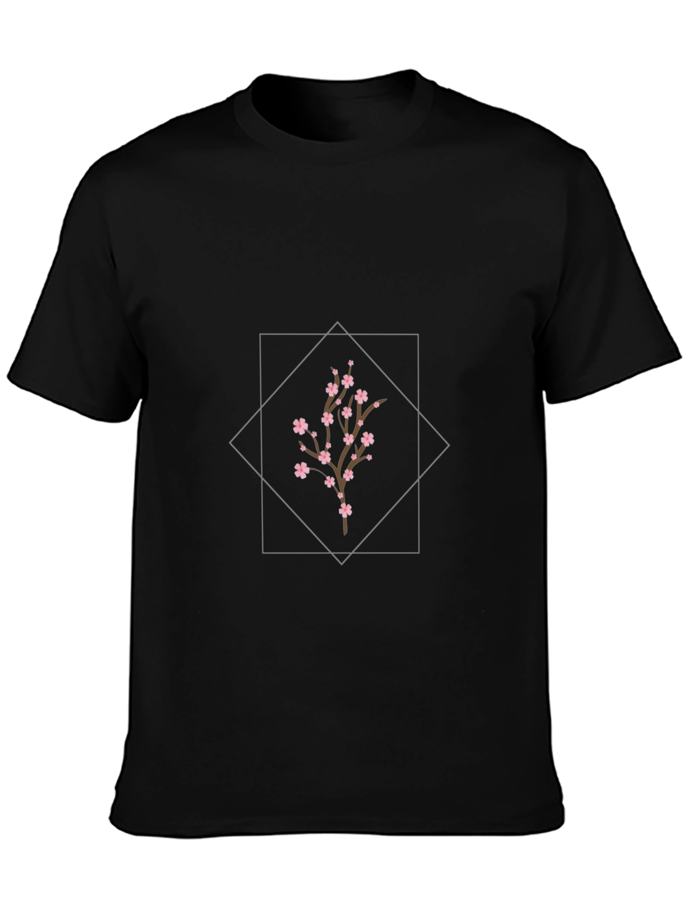 Floral Branch Tee - Stylish Graphic Print