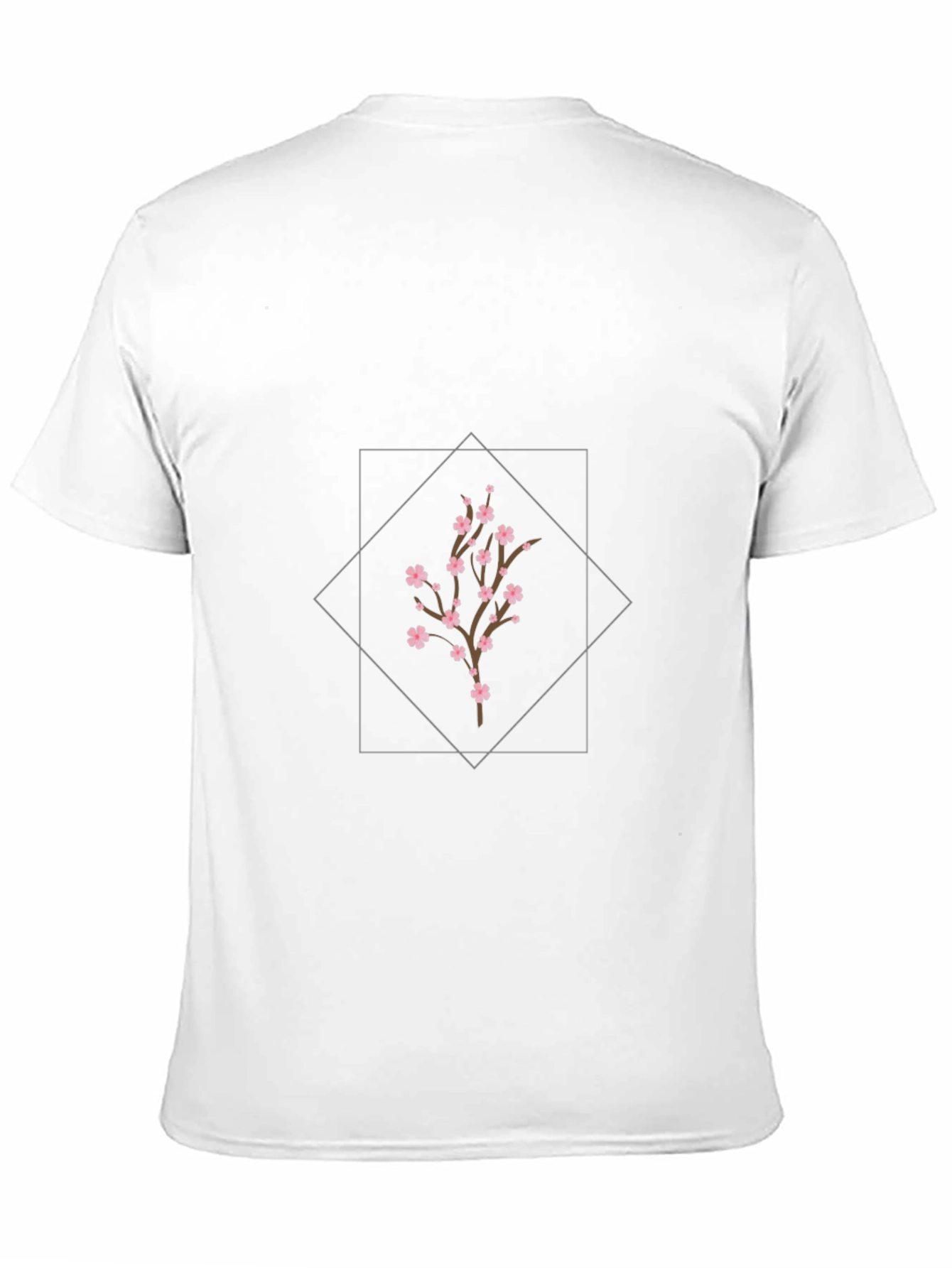 Floral Branch Tee - Stylish Graphic Print