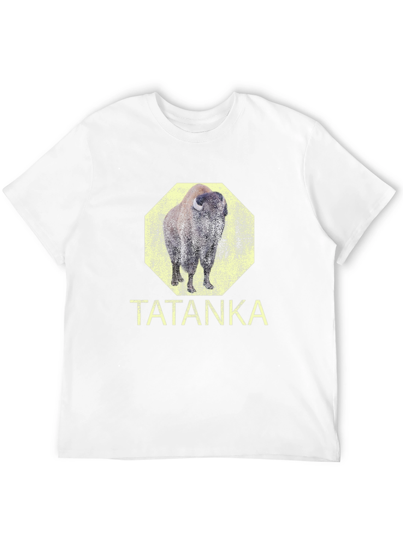 Tatanka Bison Graphic Tee - Black Cotton T-Shirt