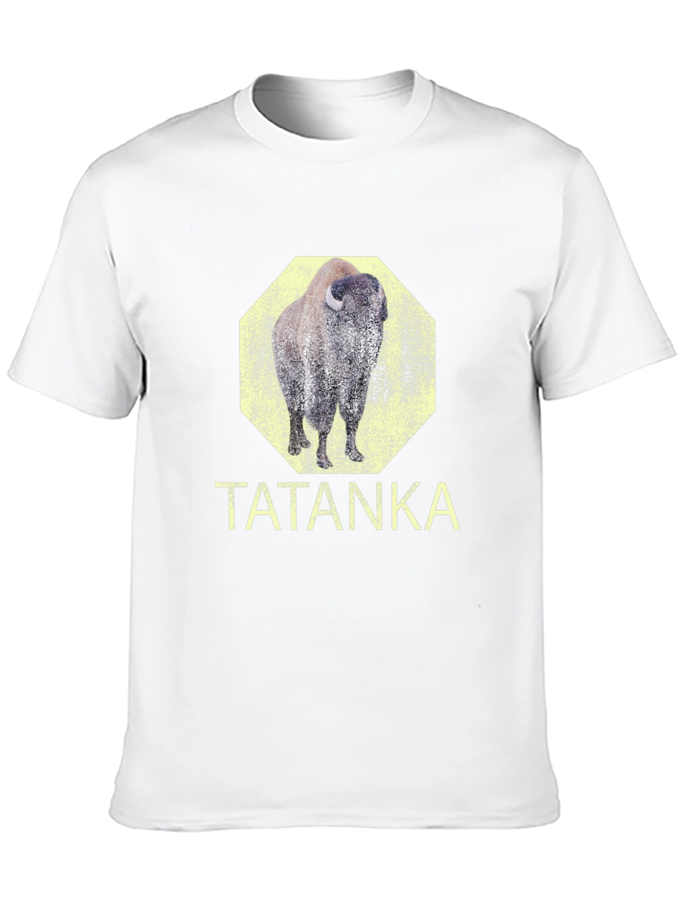 Tatanka Bison Graphic Tee - Black Cotton T-Shirt
