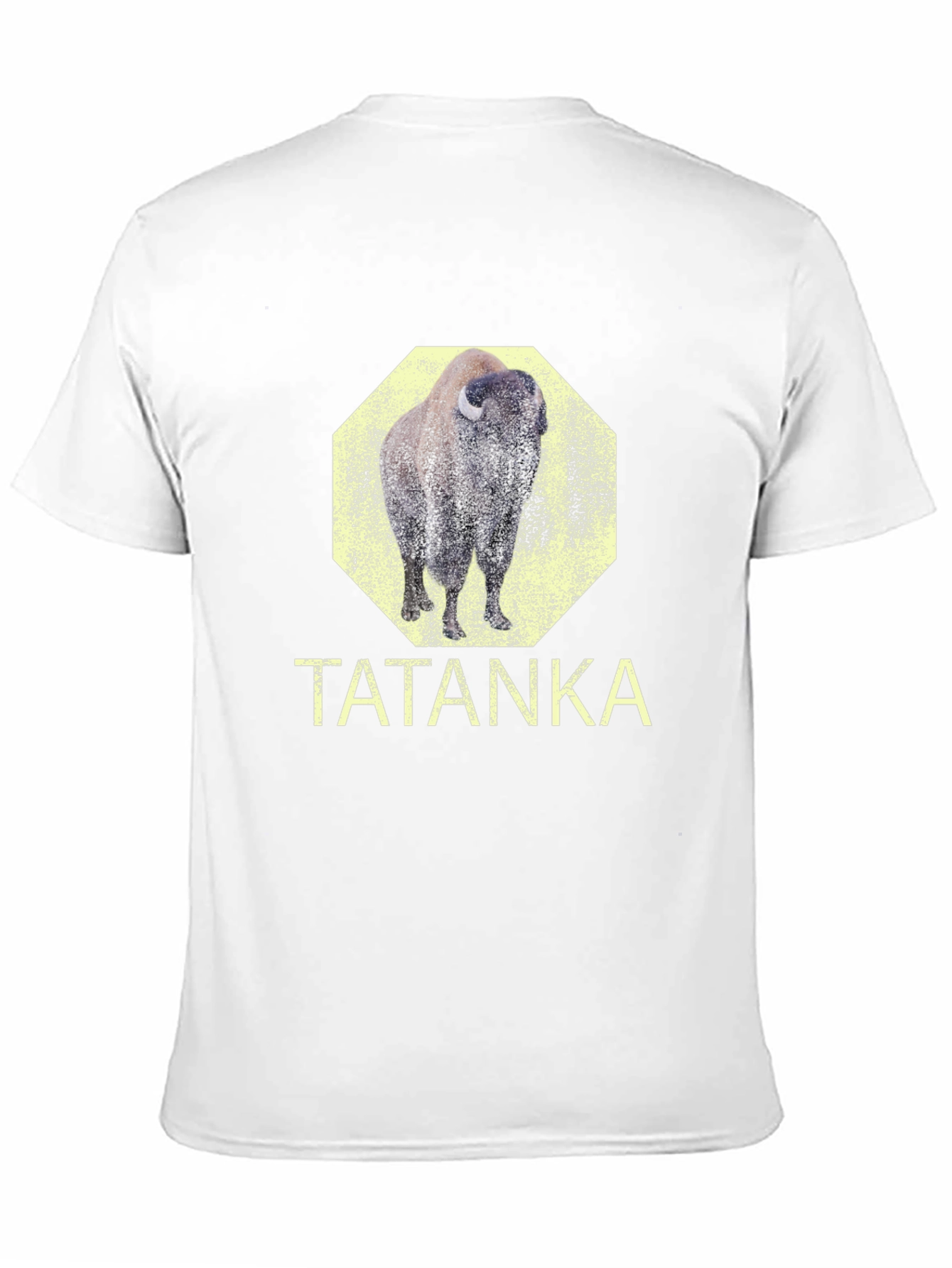 Tatanka Bison Graphic Tee - Black Cotton T-Shirt