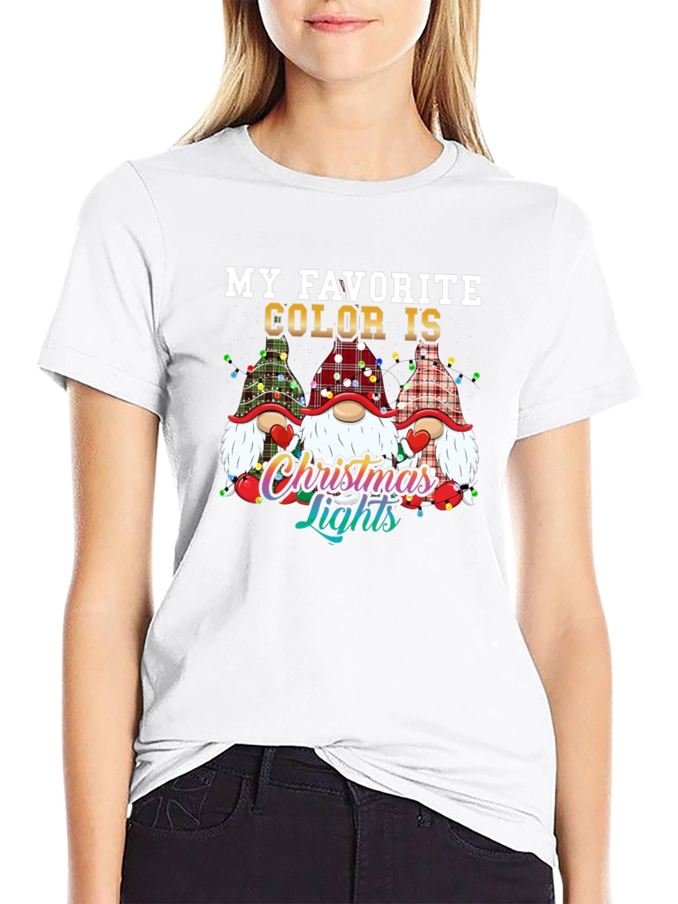 Christmas Lights Gnomes T-Shirt