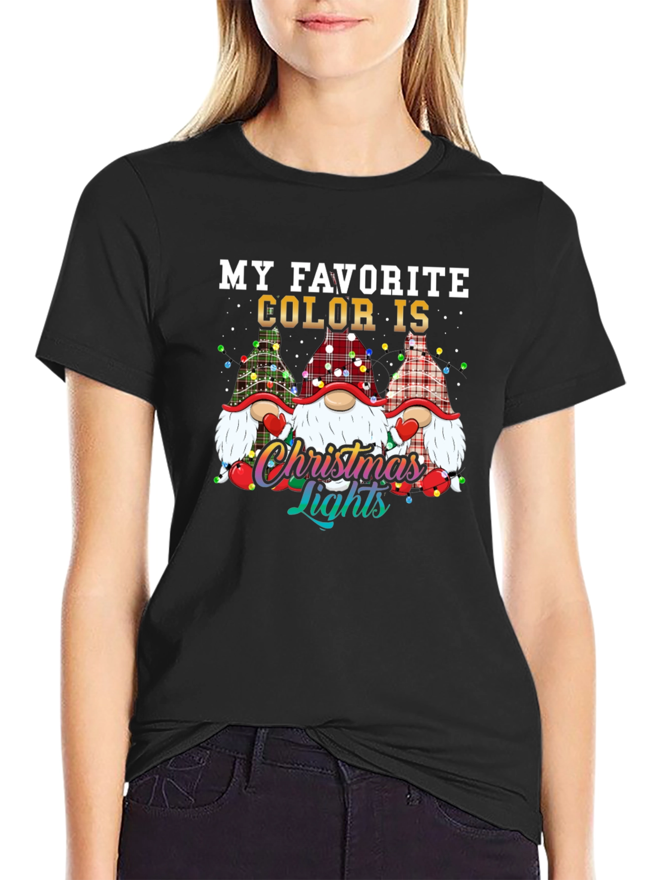 Christmas Lights Gnomes T-Shirt