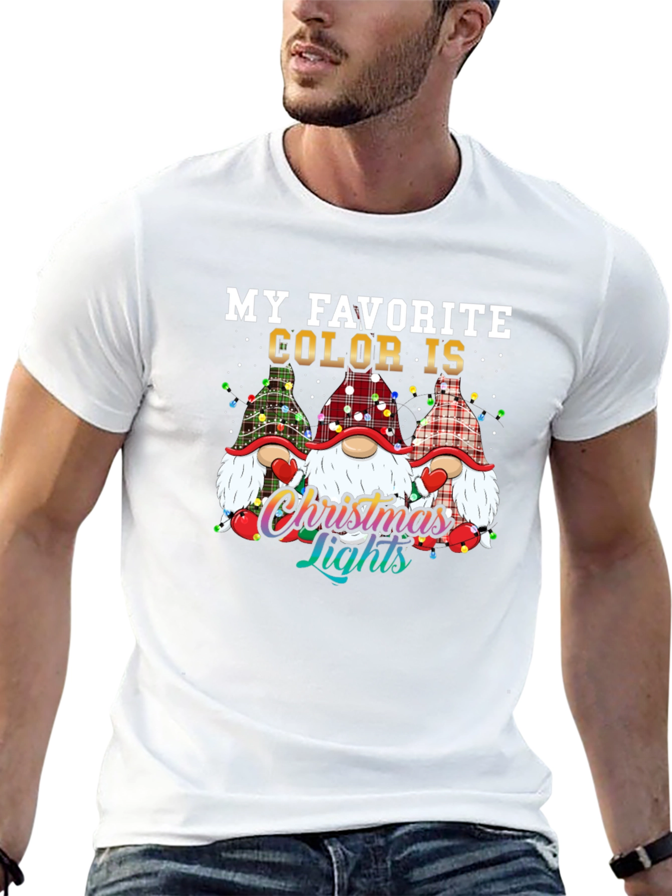 Christmas Lights Gnomes T-Shirt