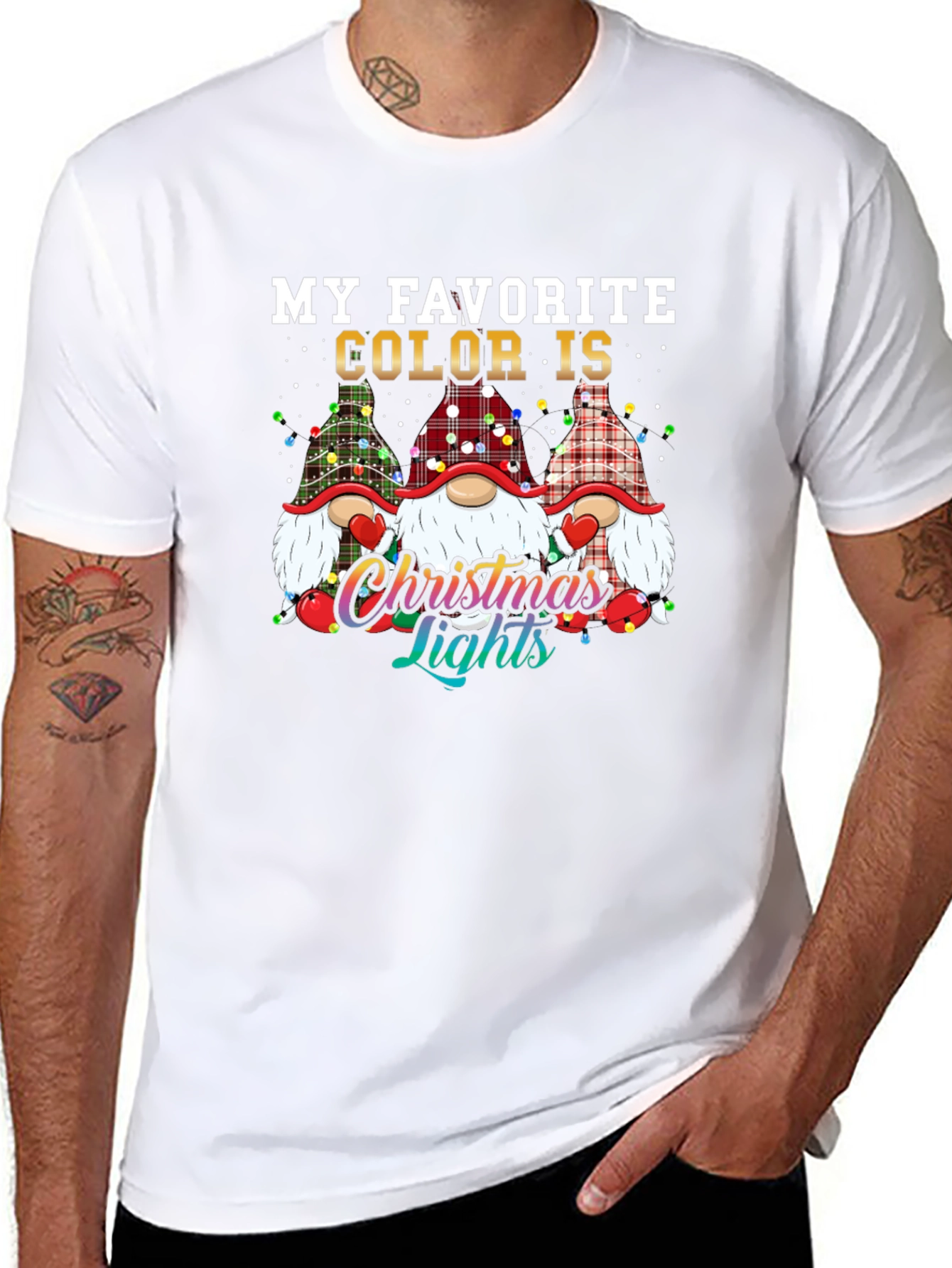 Christmas Lights Gnomes T-Shirt