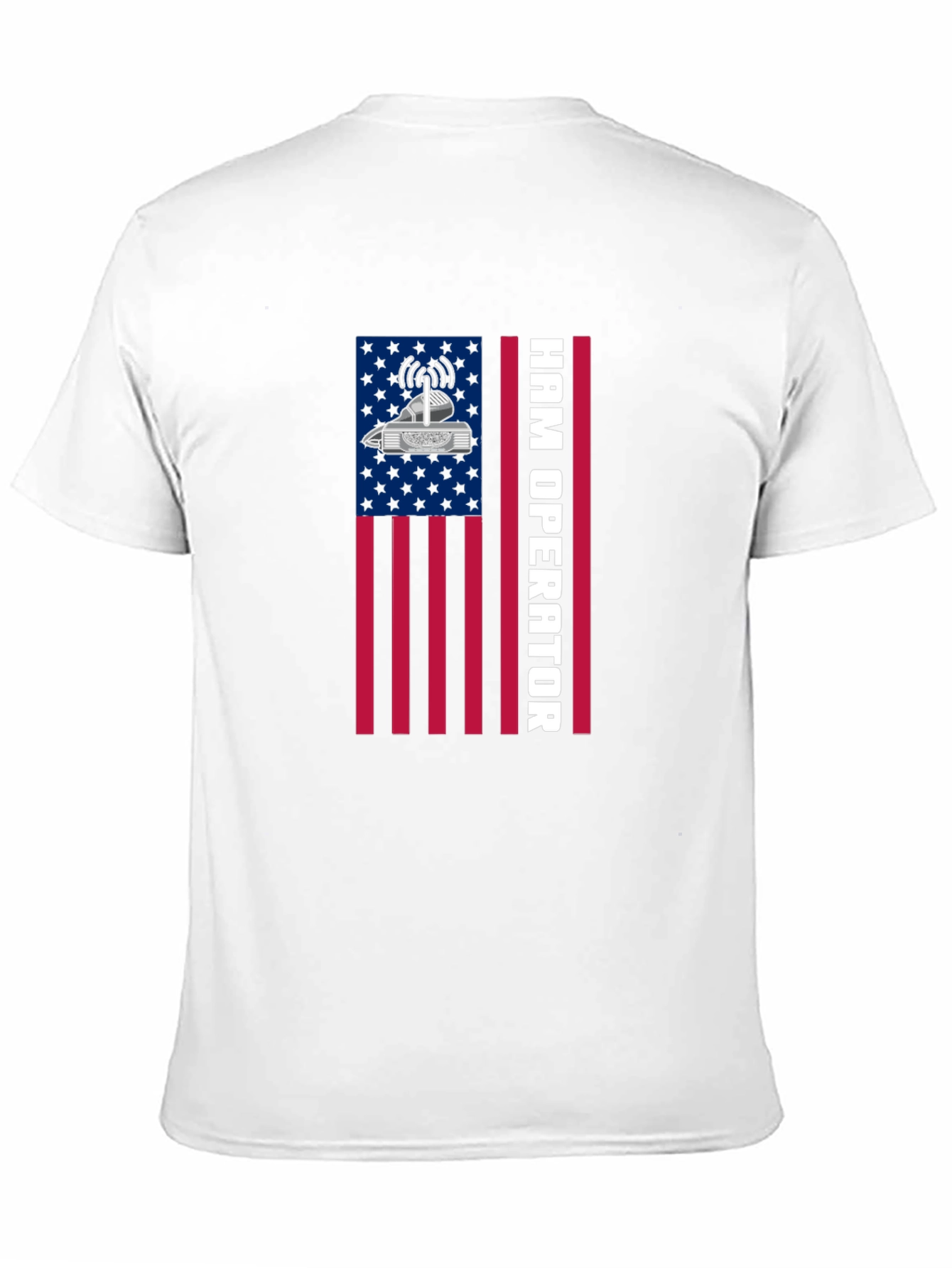 Ham Radio Operator T-Shirt - American Flag Design