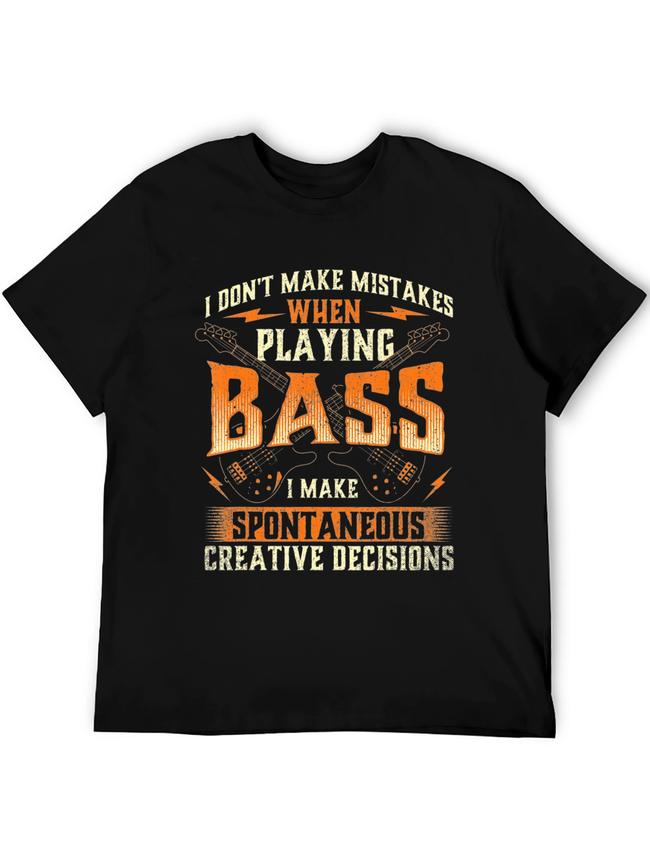 Bass Player Graphic Tee - Spontaneous Creative Decisions