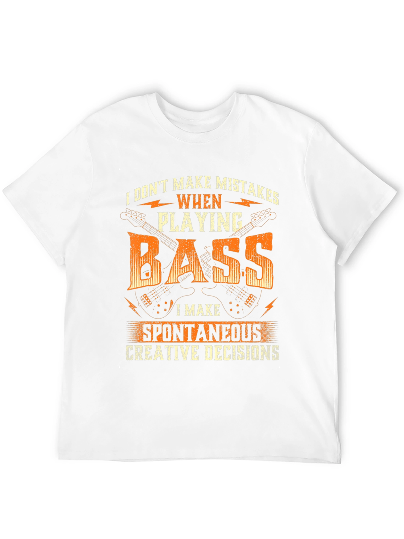 Bass Player Graphic Tee - Spontaneous Creative Decisions