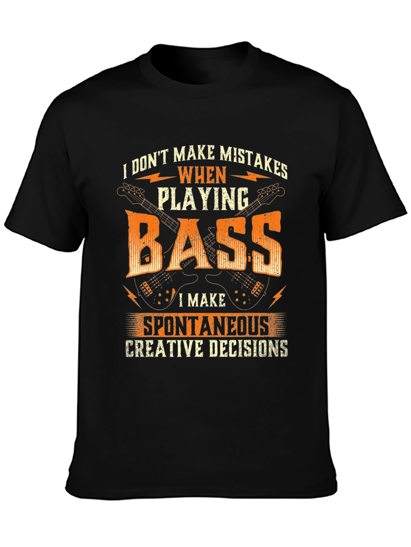 Bass Player Graphic Tee - Spontaneous Creative Decisions