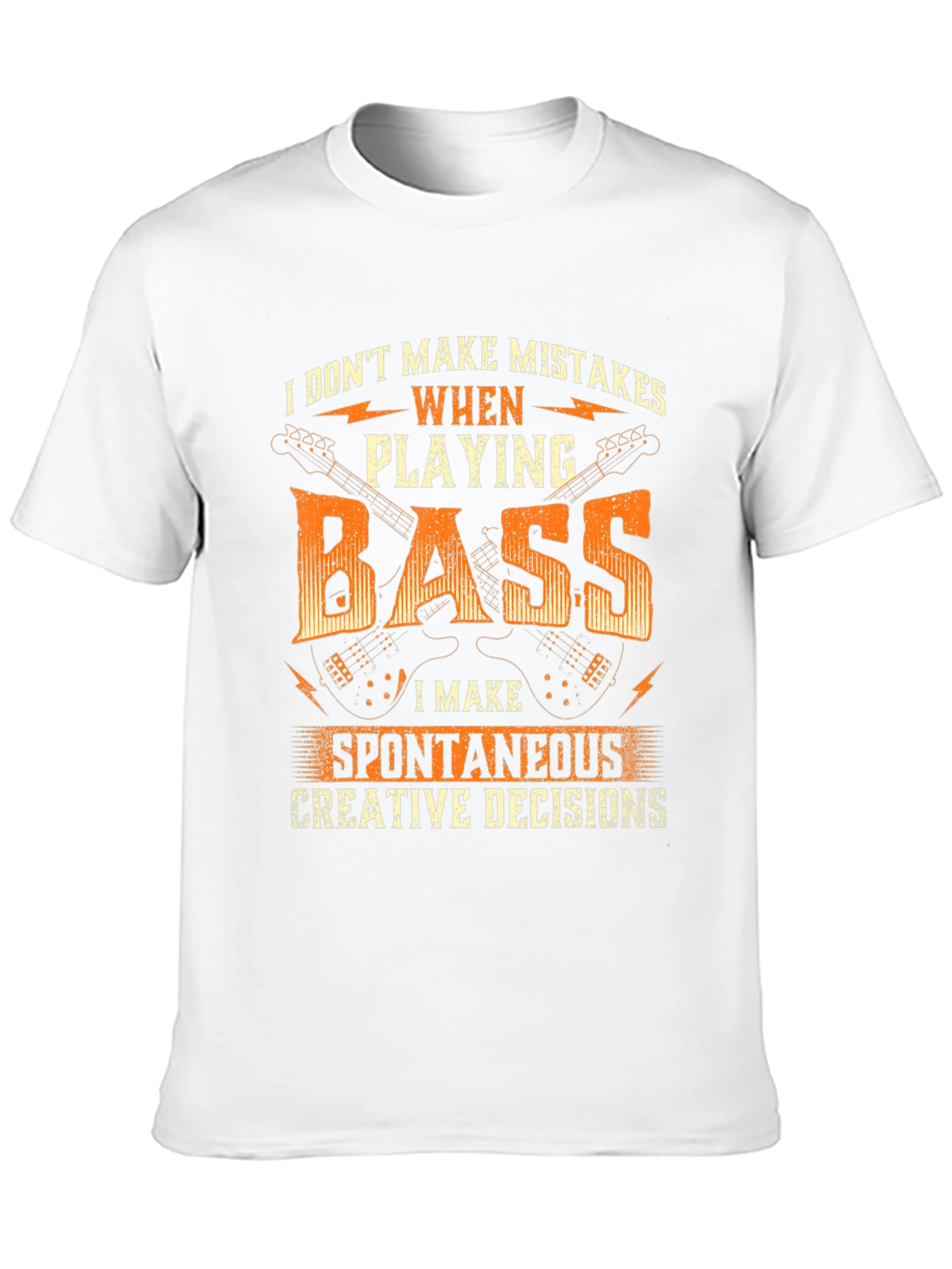Bass Player Graphic Tee - Spontaneous Creative Decisions