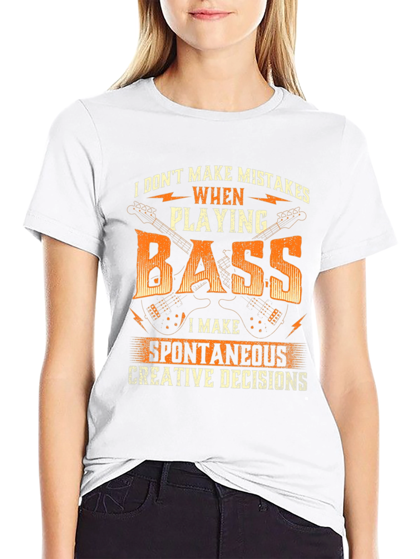 Bass Player Graphic Tee - Spontaneous Creative Decisions
