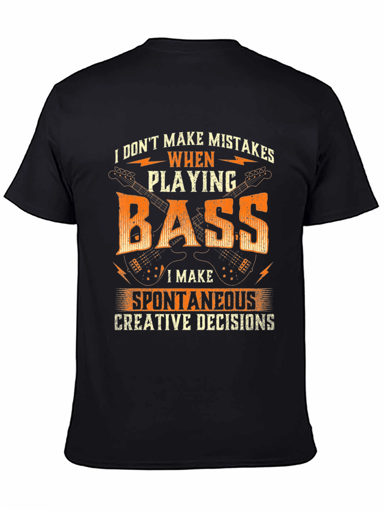 Bass Player Graphic Tee - Spontaneous Creative Decisions