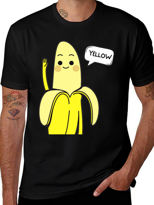 Funny Banana Graphic Tee - Yellow Humor T-Shirt