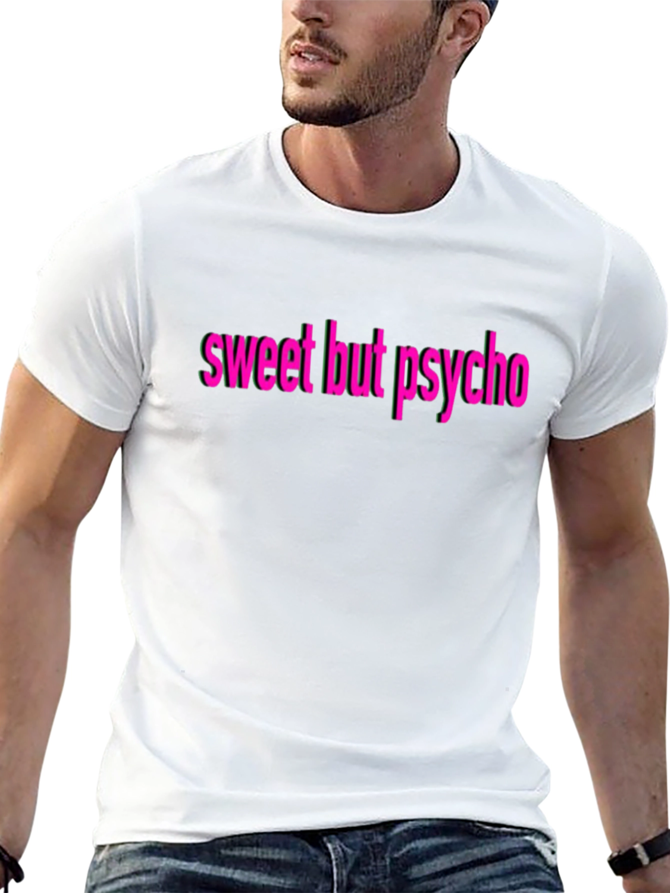 Sweet But Psycho T-Shirt - Black Cotton Blend