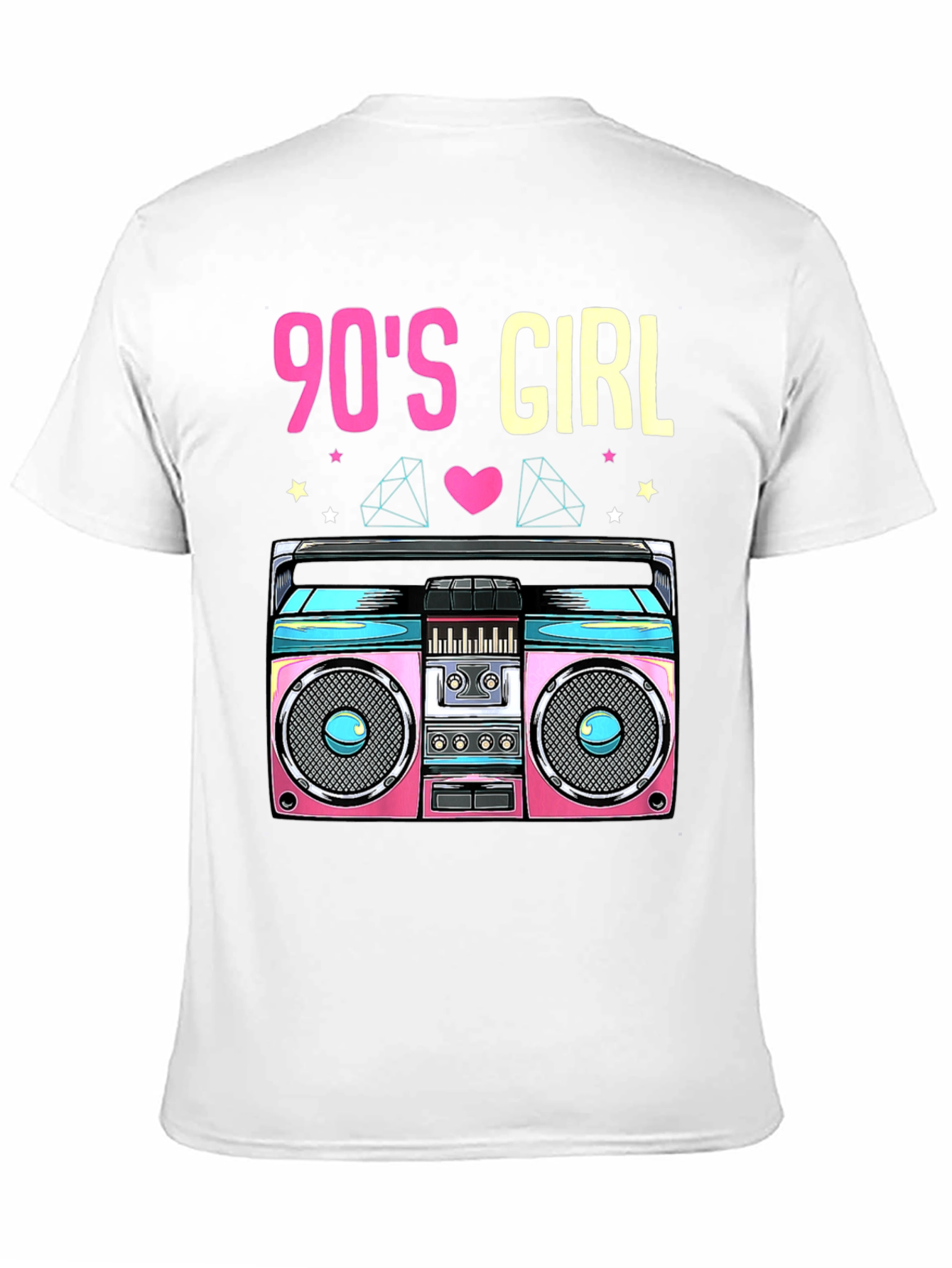90s Girl Boombox T-Shirt - Retro Style