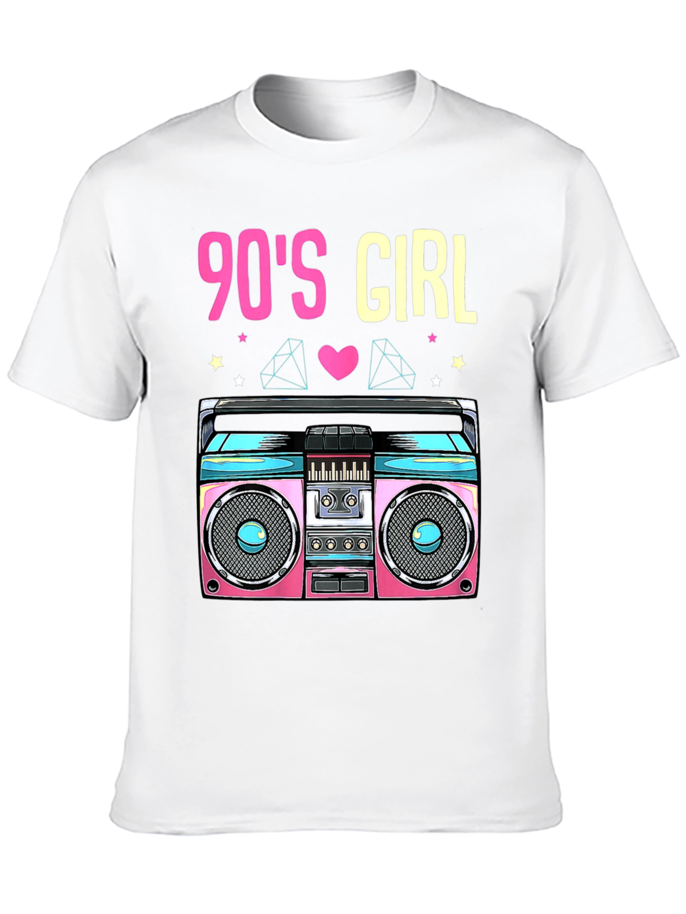90s Girl Boombox T-Shirt - Retro Style