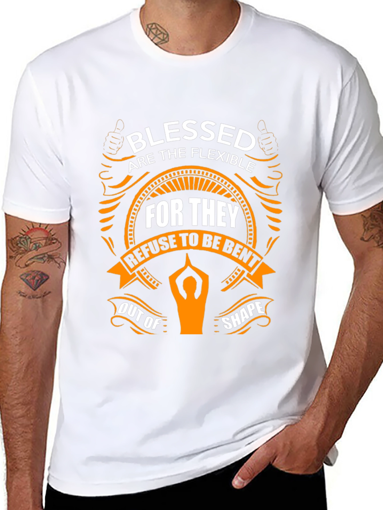 Blessed Flexible Yoga Black T-Shirt