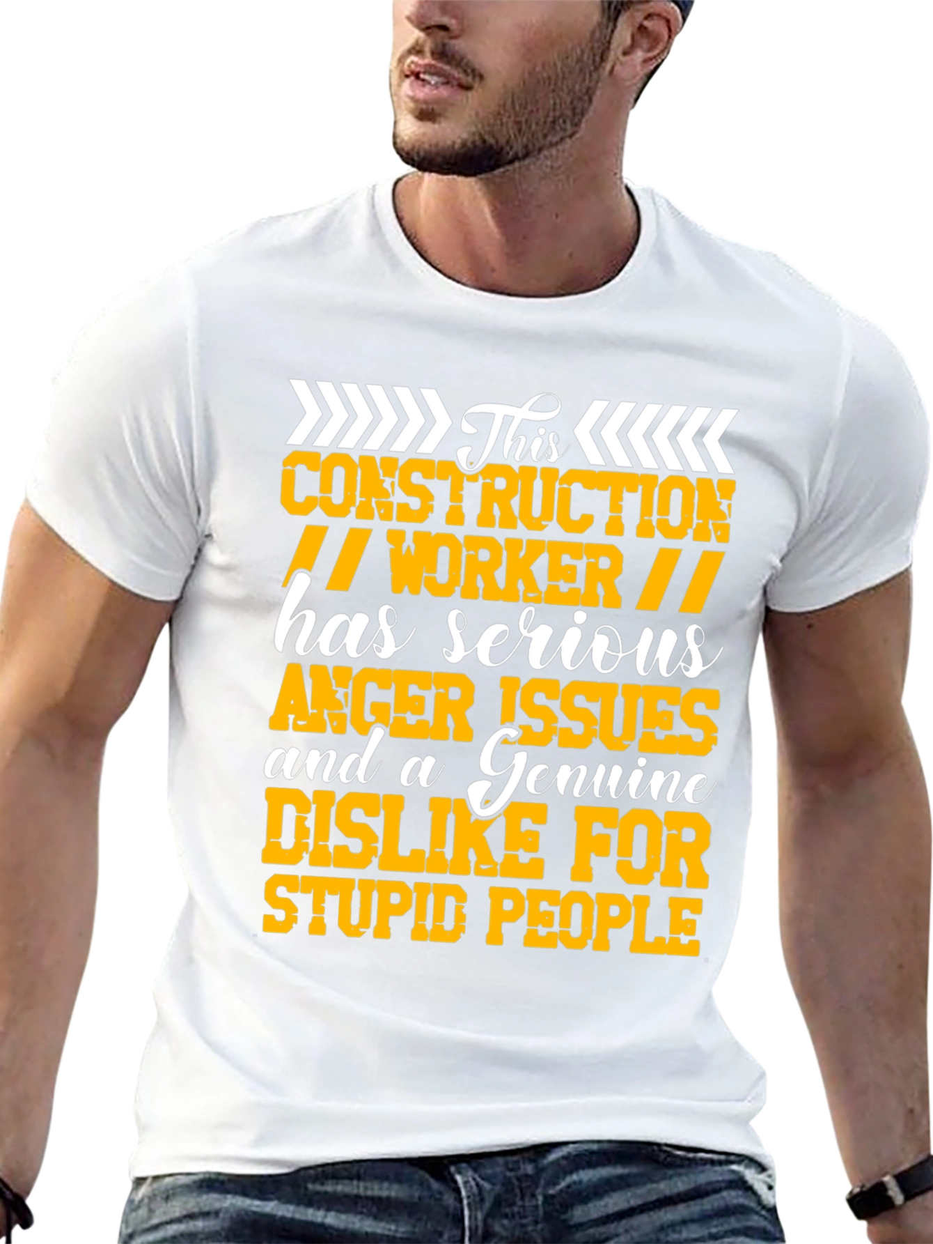 Construction Worker Graphic T-Shirt