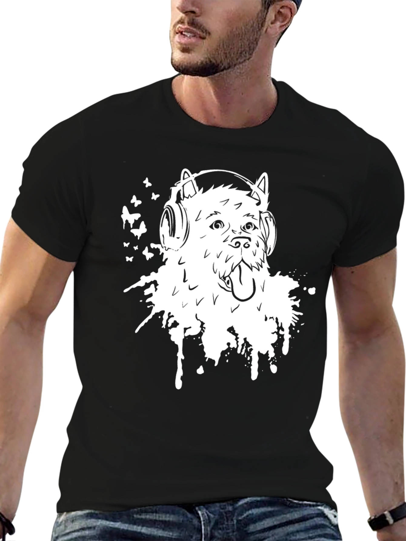 Dog DJ Graphic Tee - Trendy Music Lover Style