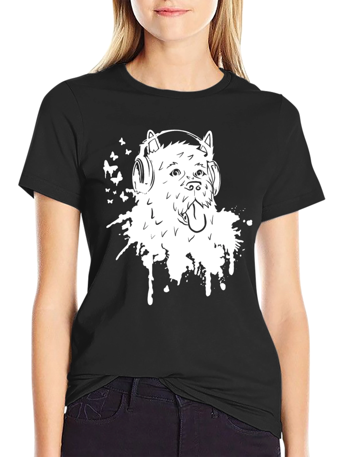 Dog DJ Graphic Tee - Trendy Music Lover Style