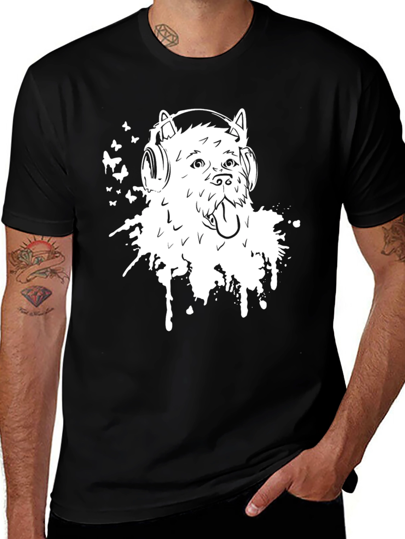 Dog DJ Graphic Tee - Trendy Music Lover Style