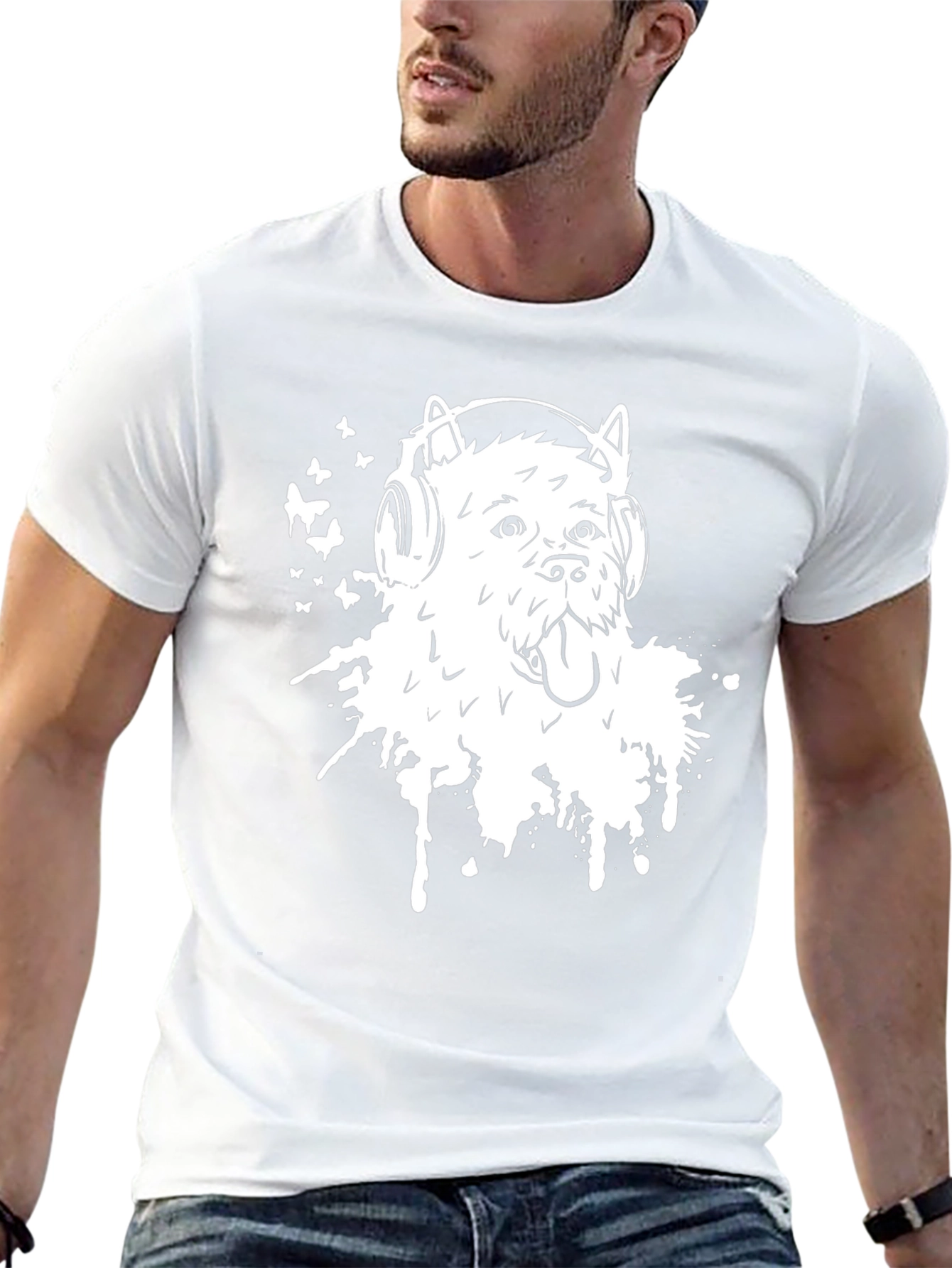 Dog DJ Graphic Tee - Trendy Music Lover Style