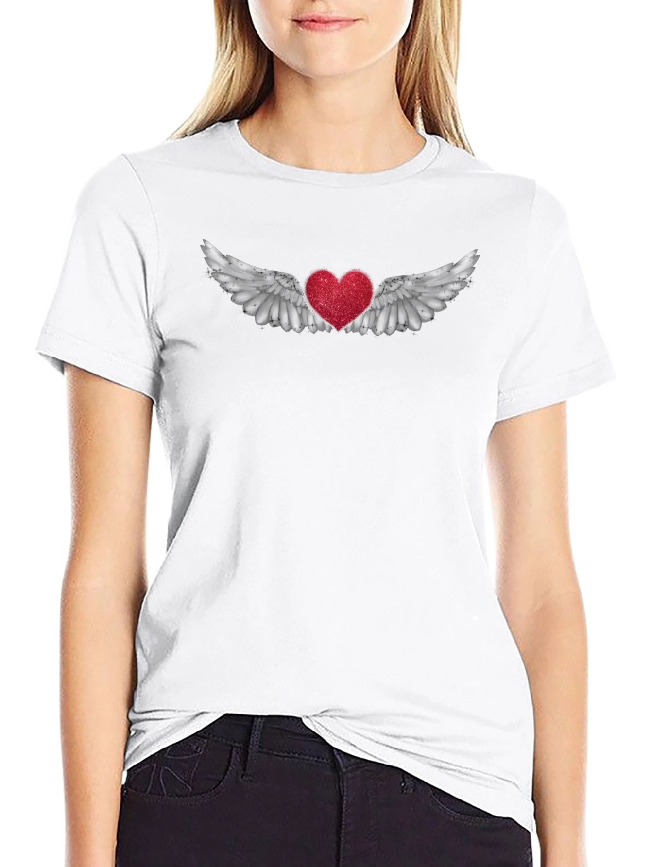 Heart with Wings Graphic Tee
