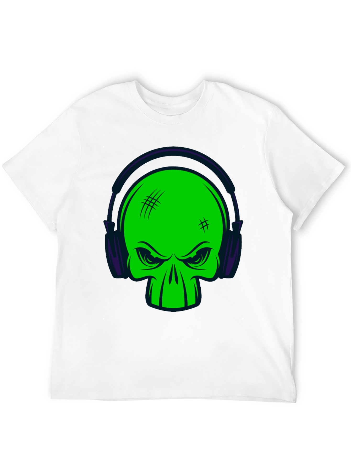 Skull DJ Black T-Shirt