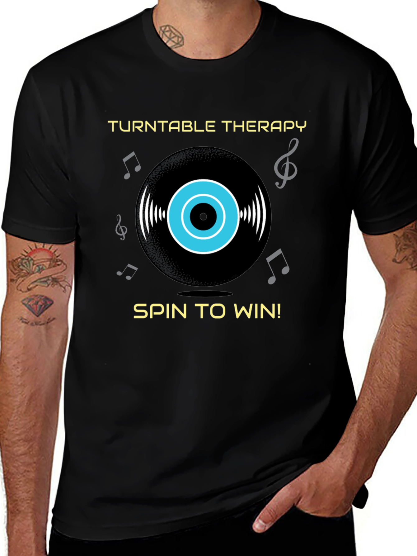 Turntable Therapy Graphic T-Shirt