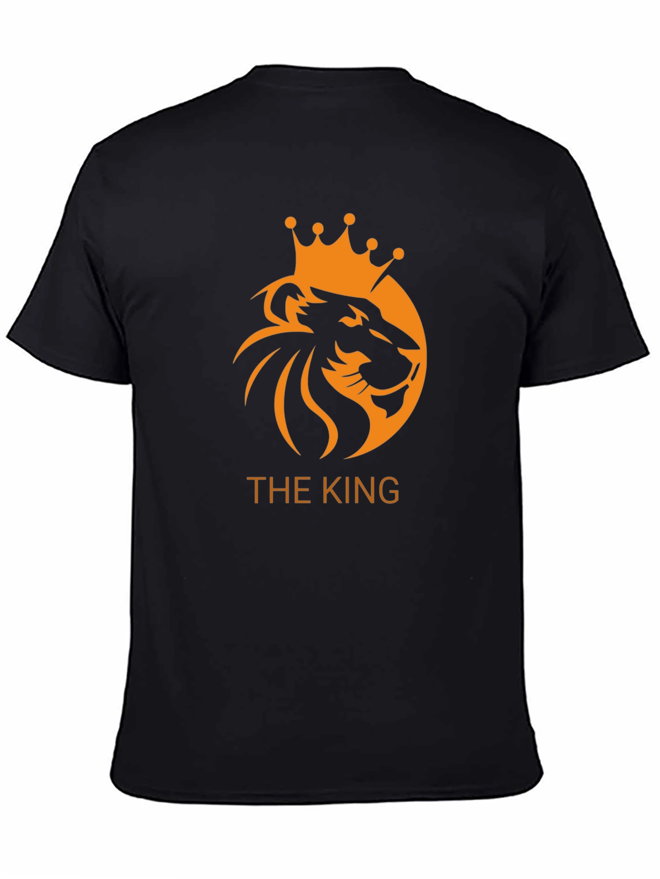 The King Lion Crown Graphic Black T-Shirt