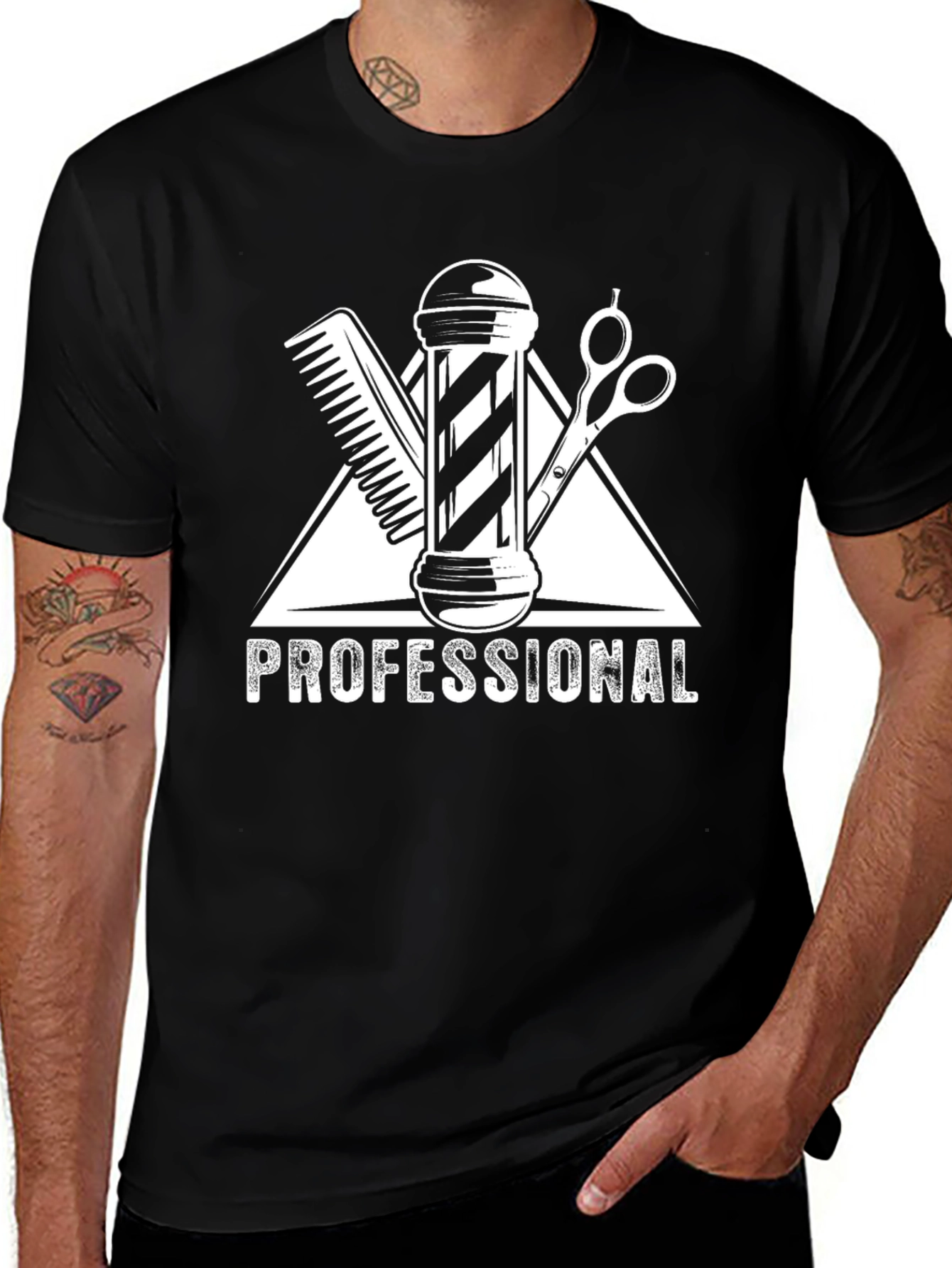 Professional Barber T-Shirt - Hair Stylist Tee