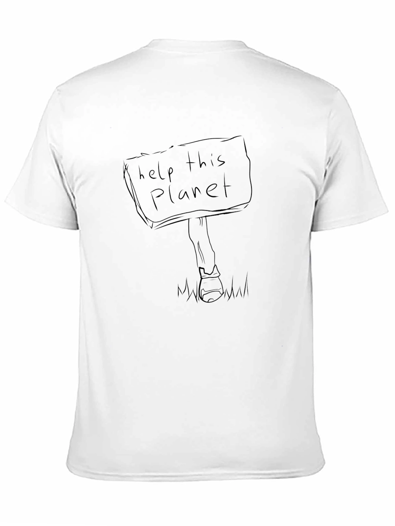 Help This Planet Graphic Tee - Eco-Friendly Fashion