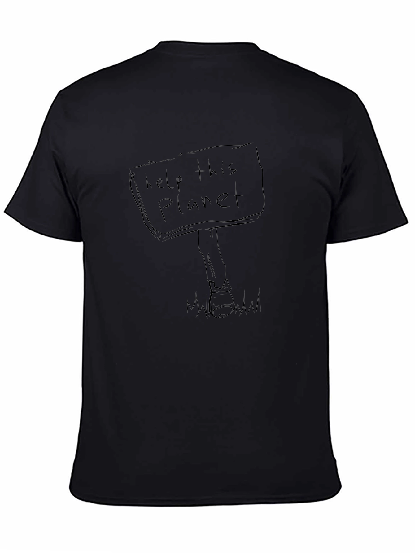 Help This Planet Graphic Tee - Eco-Friendly Fashion