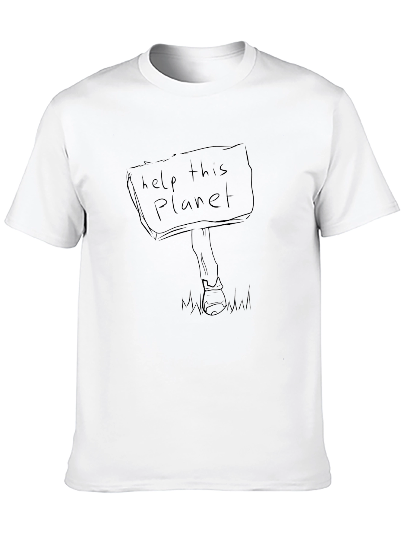 Help This Planet Graphic Tee - Eco-Friendly Fashion