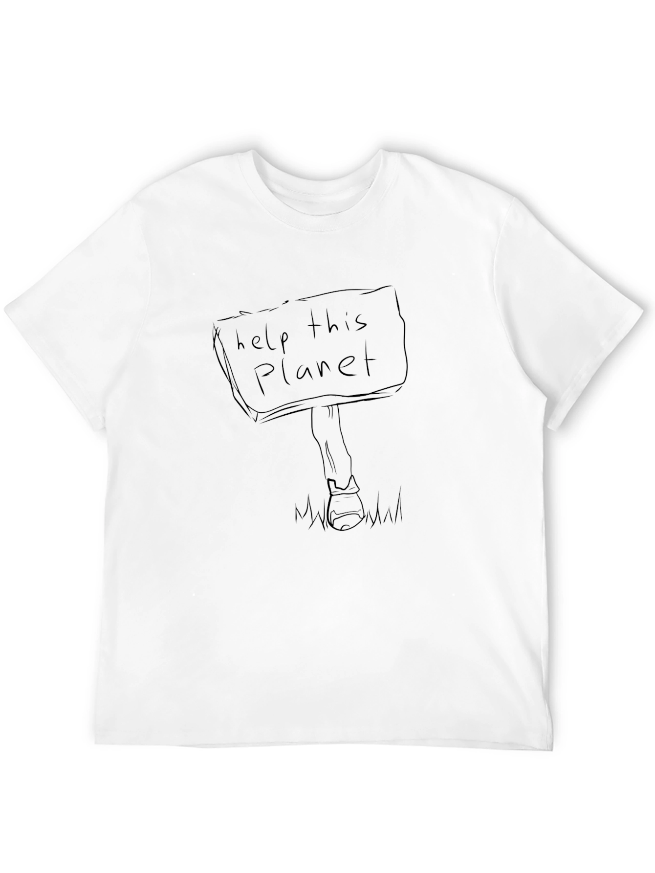 Help This Planet Graphic Tee - Eco-Friendly Fashion