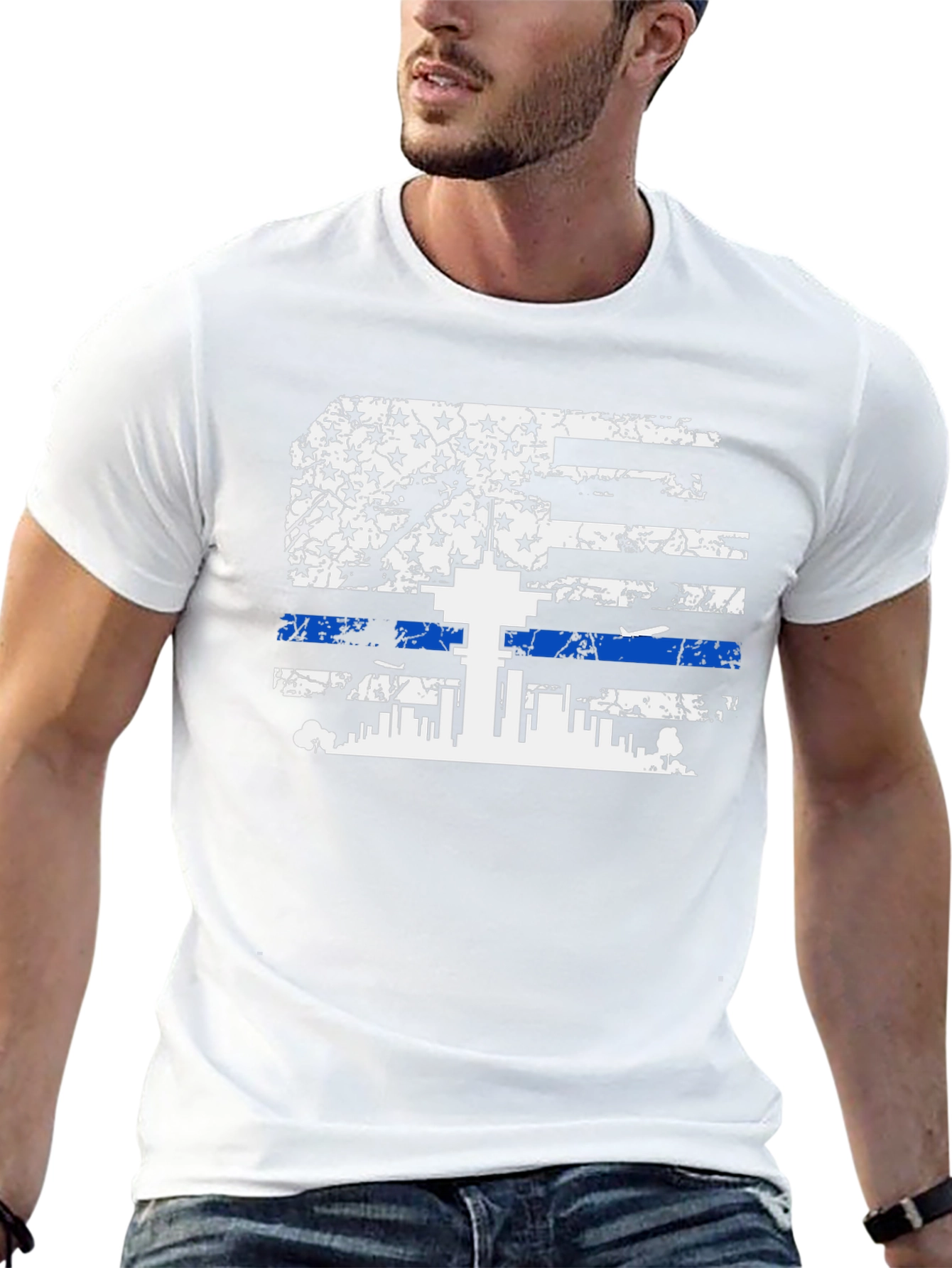 Thin Blue Line Flag T-Shirt